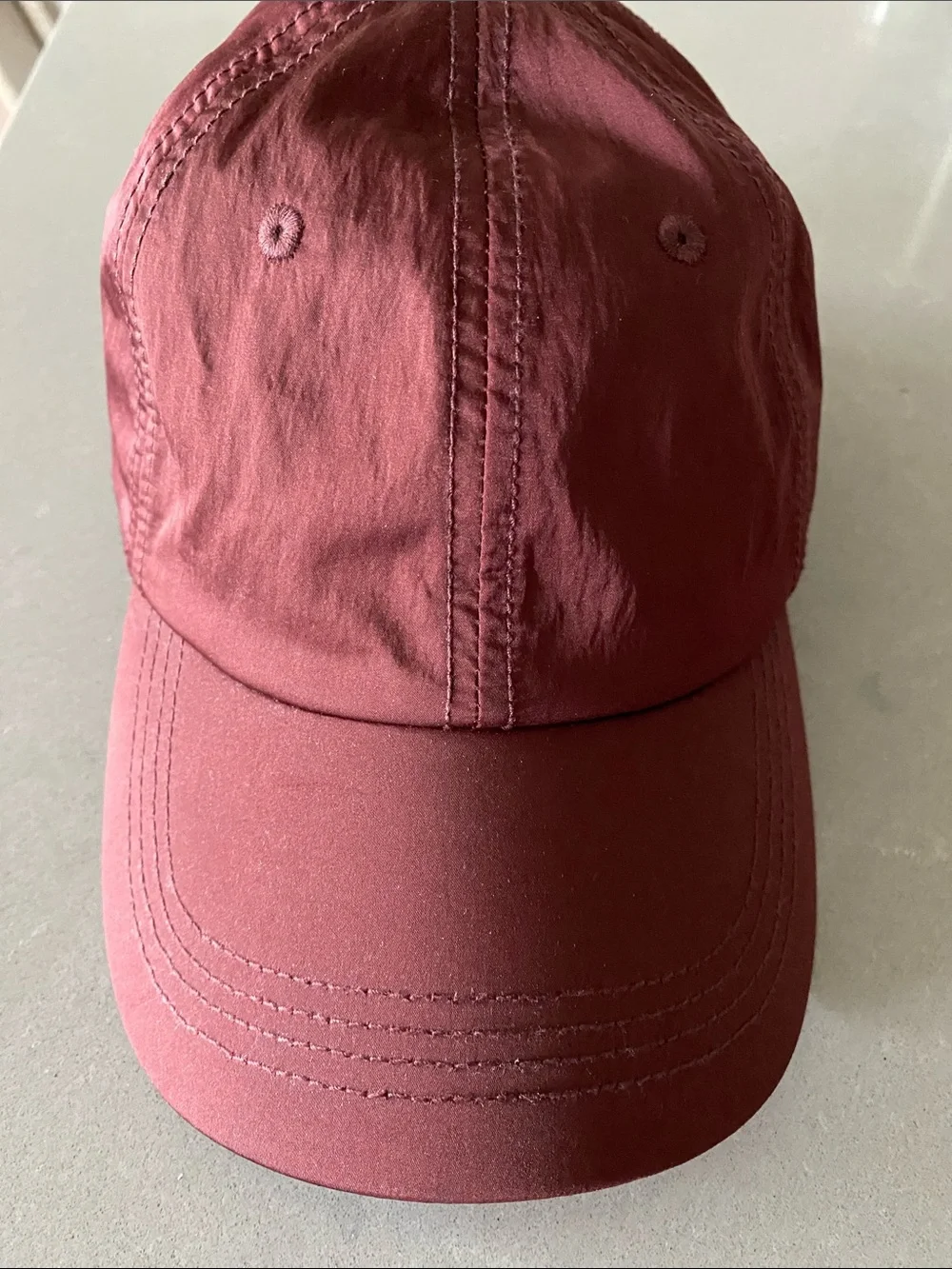 Wine Burgundy Satin Baseball Cap Zara Mango H&M